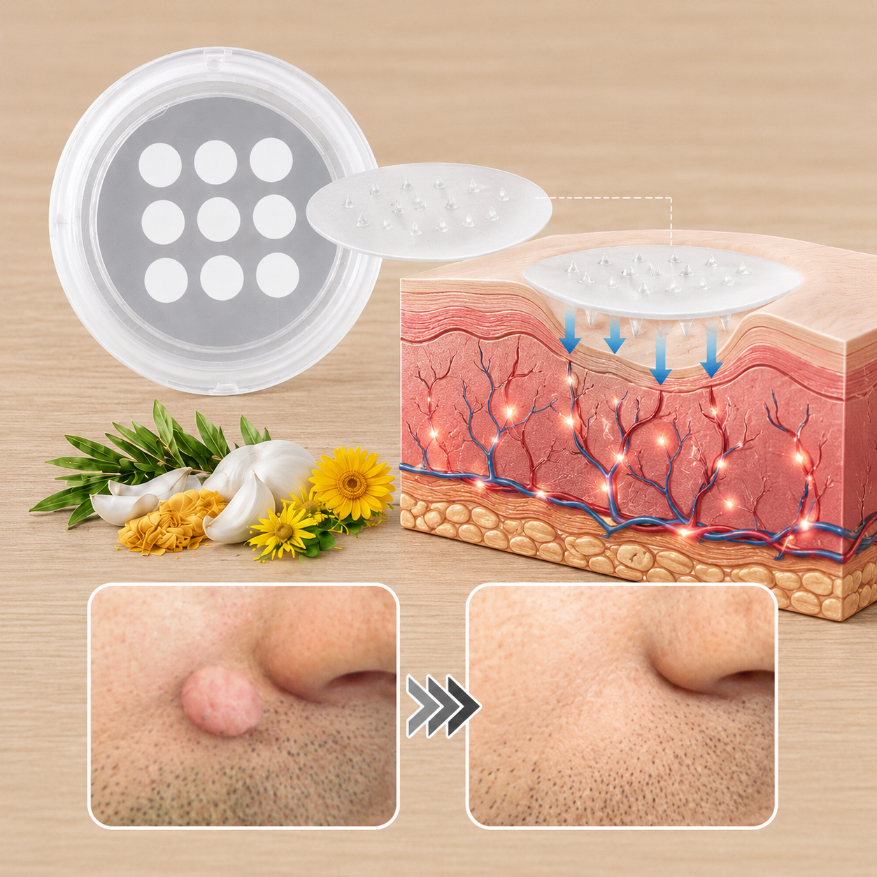 2-in-1 Microneedle & Hydrocolloid Patch🍀