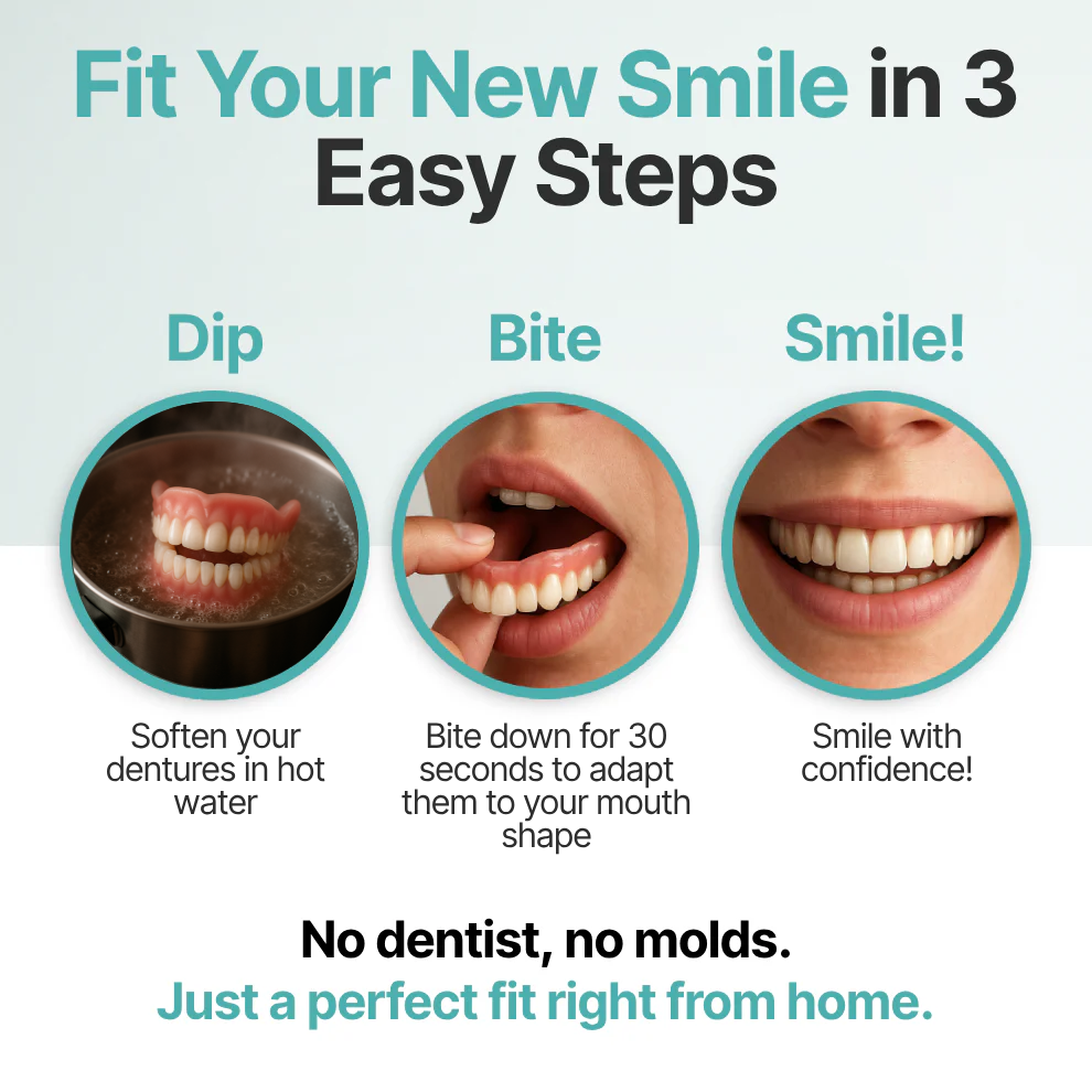 🌎Ends Today: 70% OFF! - Custom-Fit Full Functional Dentures Make you more confident✨