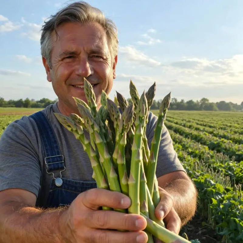 🌱 Grow Fresh Asparagus at Home — Plant Once, Harvest for Years