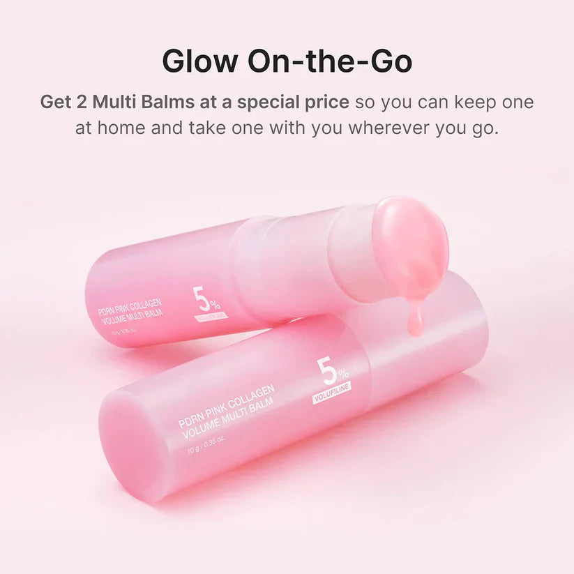 🔥LAST DAY 70% OFF  Pink Collagen Volume Balm Stick with 5% Volufiline 💖