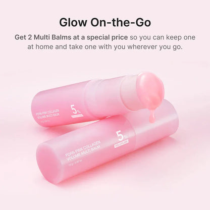 🔥LAST DAY 70% OFF  Pink Collagen Volume Balm Stick with 5% Volufiline 💖