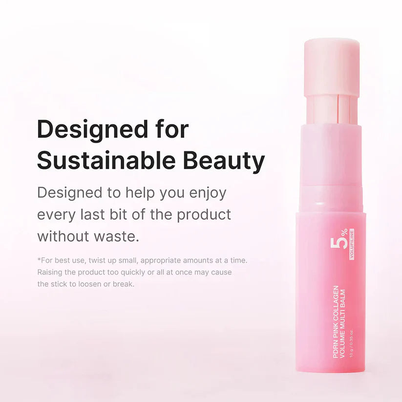 🔥LAST DAY 70% OFF  Pink Collagen Volume Balm Stick with 5% Volufiline 💖