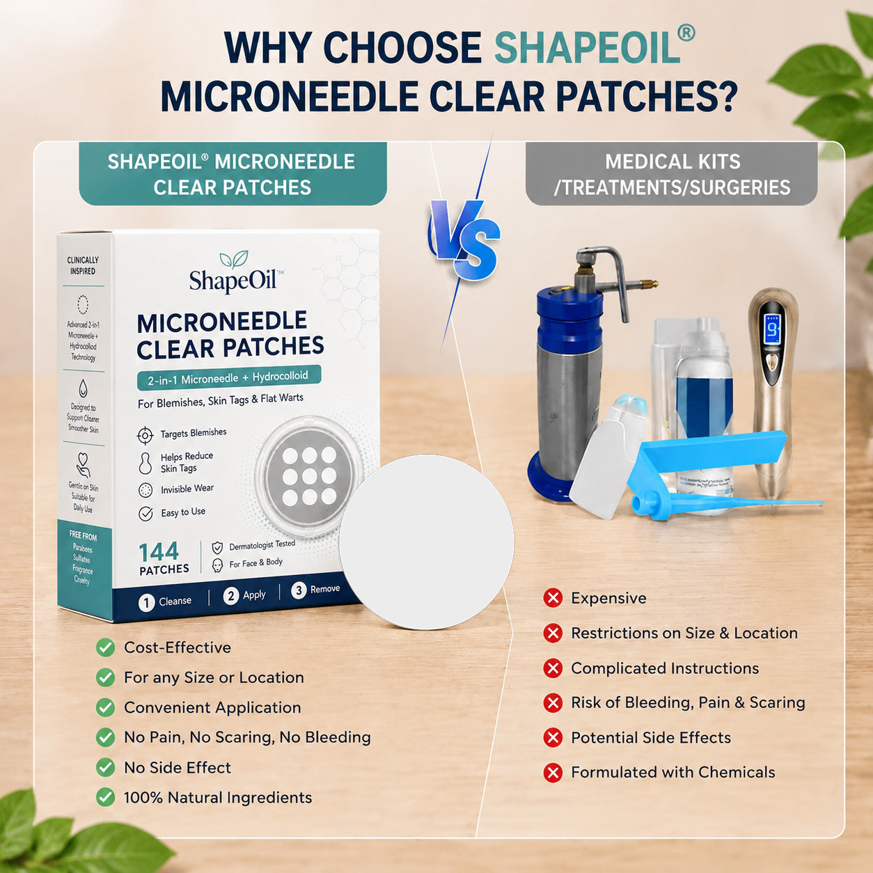 2-in-1 Microneedle & Hydrocolloid Patch🍀