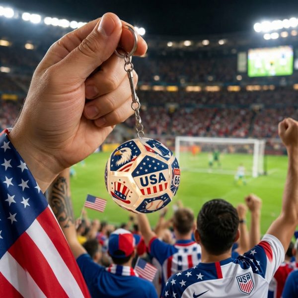 ⚽ Collectible Soccer Fidget Keychain — Press, Click & Carry Your Team Spirit